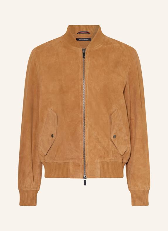 TOMMY HILFIGER Lederblouson COGNAC