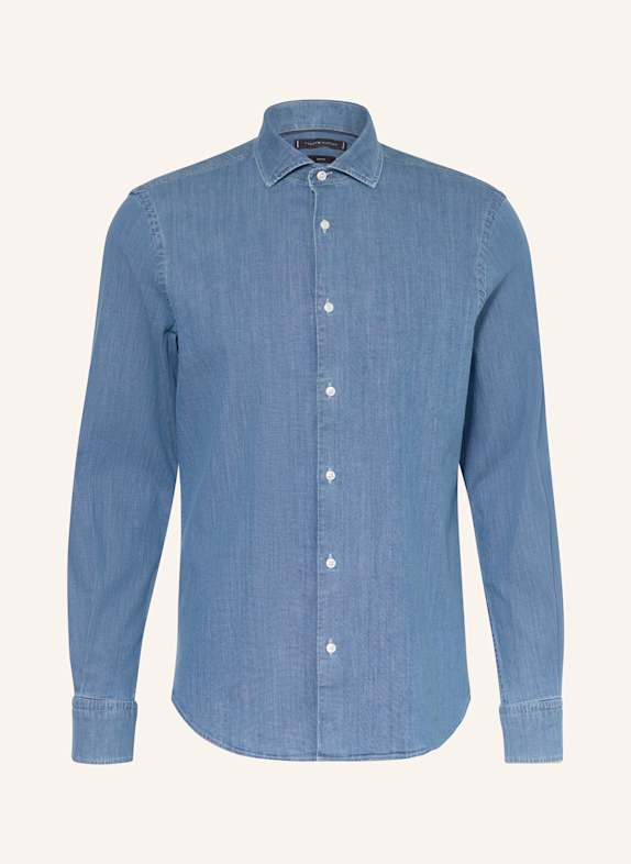 TOMMY HILFIGER Jeanshemd Slim Fit DUNKELBLAU