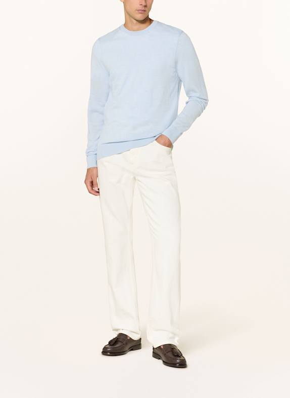 TOMMY HILFIGER Pullover aus Merinowolle HELLBLAU