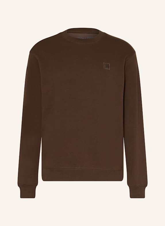 SCOTCH & SODA Sweatshirt DUNKELBRAUN
