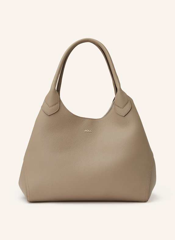 BOSS Torba shopper LENAH SZAROBRĄZOWY