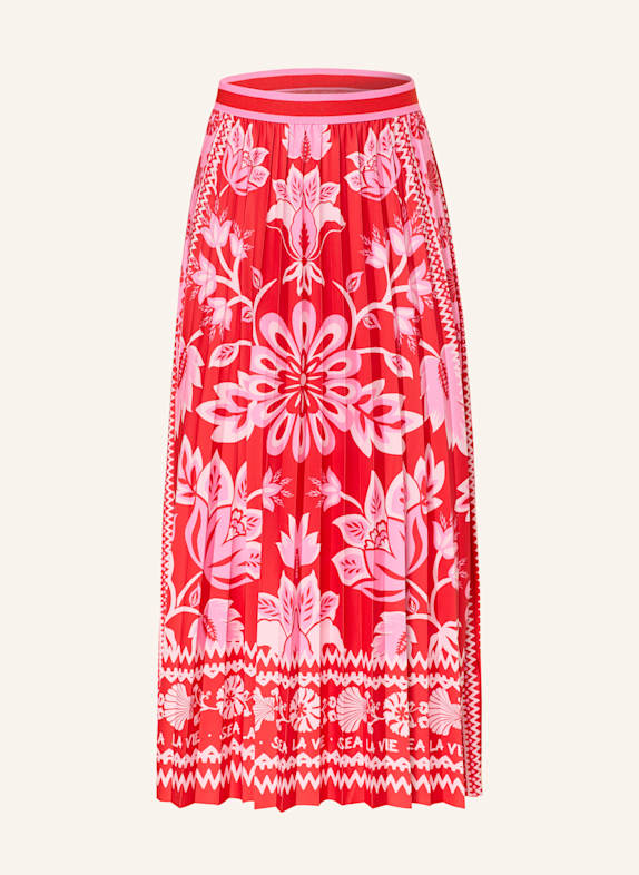 oui Plisseerock ROT/ ROSA/ WEISS