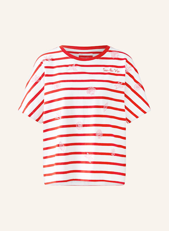 oui T-Shirt WEISS/ ROT/ ROSA
