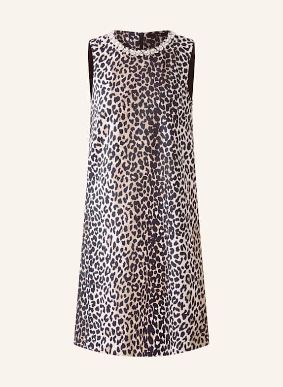oui Kleid CAMEL/ SCHWARZ