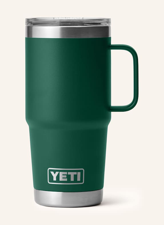 YETI Thermos mug RAMBLER® DARK GREEN/ SILVER