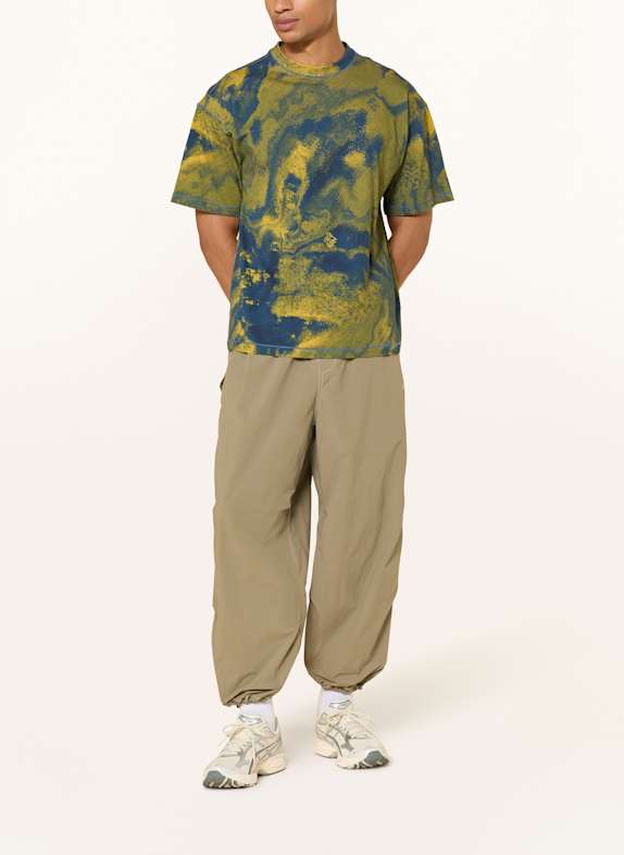 NAPAPIJRI T-shirt S-ANTER BLAUW / GEEL / LICHTGROEN