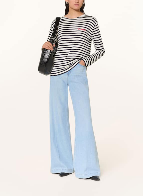 CLOSED Longsleeve DONKERBLAUW / ECRU