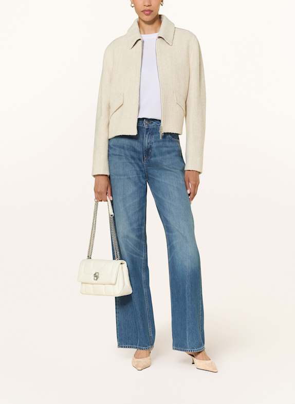 BOSS Bouclé-Kastenjacke CAFIORE WEISS