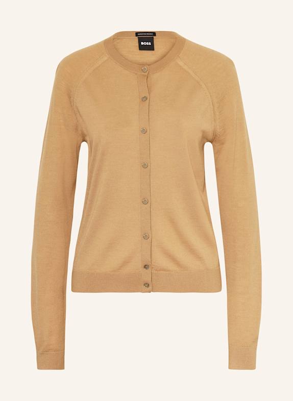 BOSS Cardigan FONAMI BEIGE