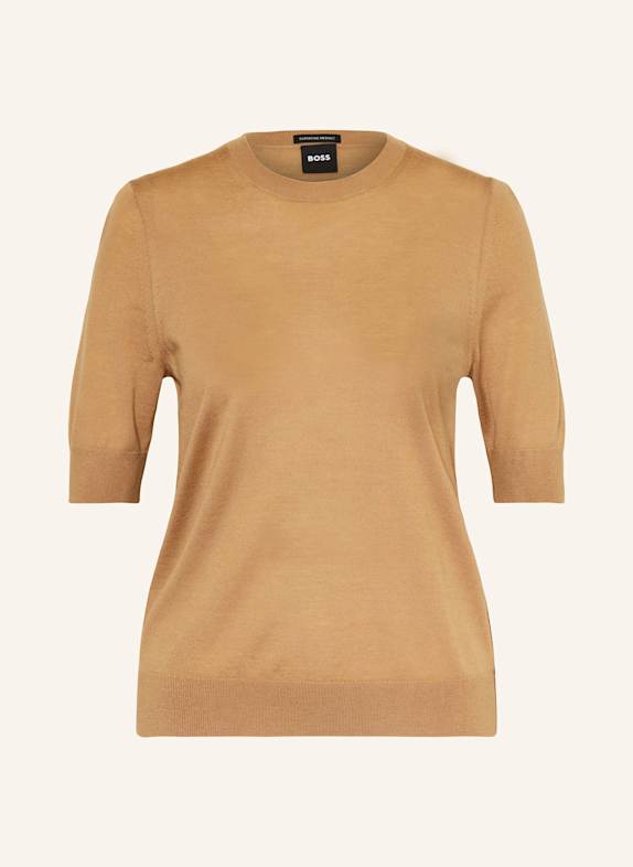 BOSS Knit shirt FARBELLA BEIGE