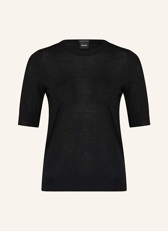 BOSS Strickshirt FARBELLA SCHWARZ