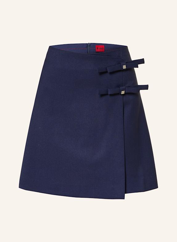 HUGO RALIME skirt in wrap look DARK BLUE