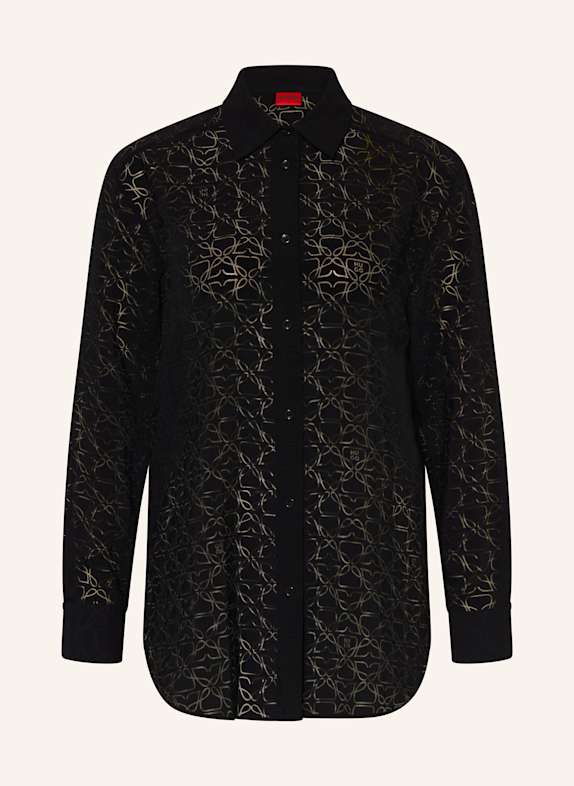 HUGO Oversized blouse THE OVERSIZE SHIRT BLACK