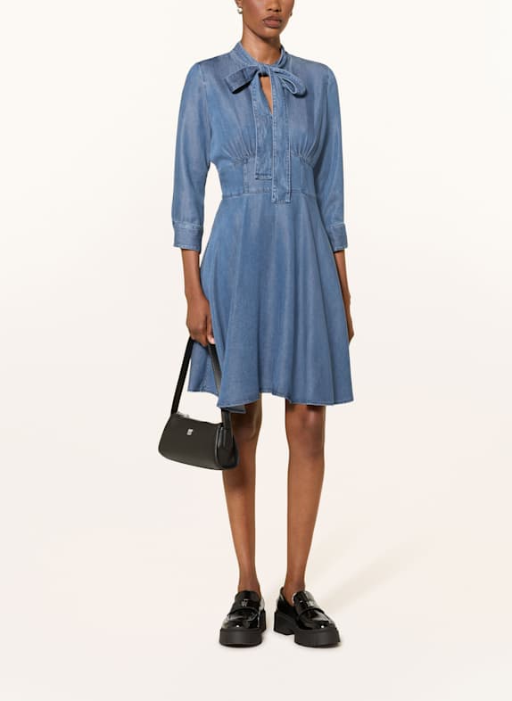 HUGO Schluppenkleid KINGI in Jeansoptik BLAU