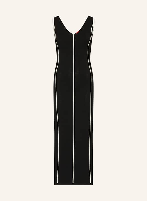 HUGO Strickkleid SHARRINYS SCHWARZ/ ECRU