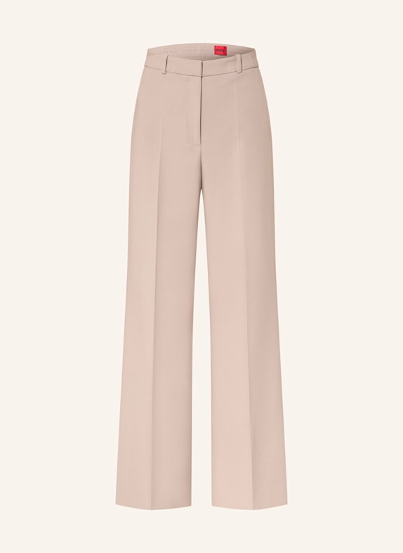 HUGO Wide leg trousers HASMINA CREAM