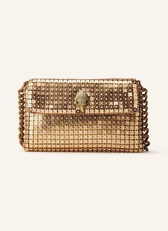 KURT GEIGER Handtasche PARTY FLOWER mit Schmucksteinen GOLD