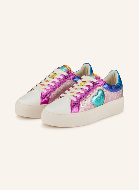 KURT GEIGER Sneaker LANA HEART FUCHSIA/ ROSA/ BLAU