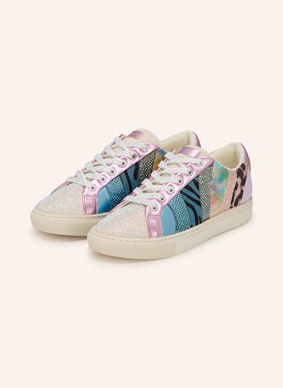 KURT GEIGER Sneakers PINK/ BLACK/ TEAL