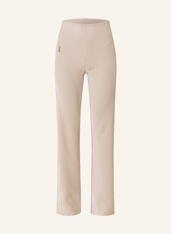On Leggings ALL-DAY RIBBED PANTS BEIGE/ WEISS