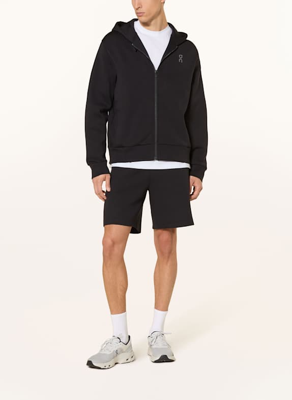 On Sweatjack FOCUS TECH ZIP HOODIE ZWART