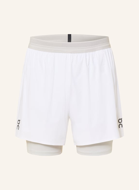 On 2-in-1-Laufshorts PERFORMANCE HELLGRAU