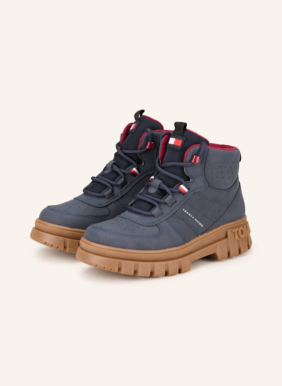 TOMMY HILFIGER Schnürboots DUNKELBLAU