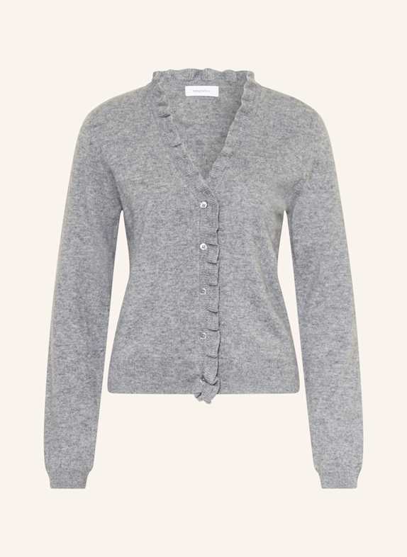 darling harbour Kardigan z kaszmiru GREY MELANGE