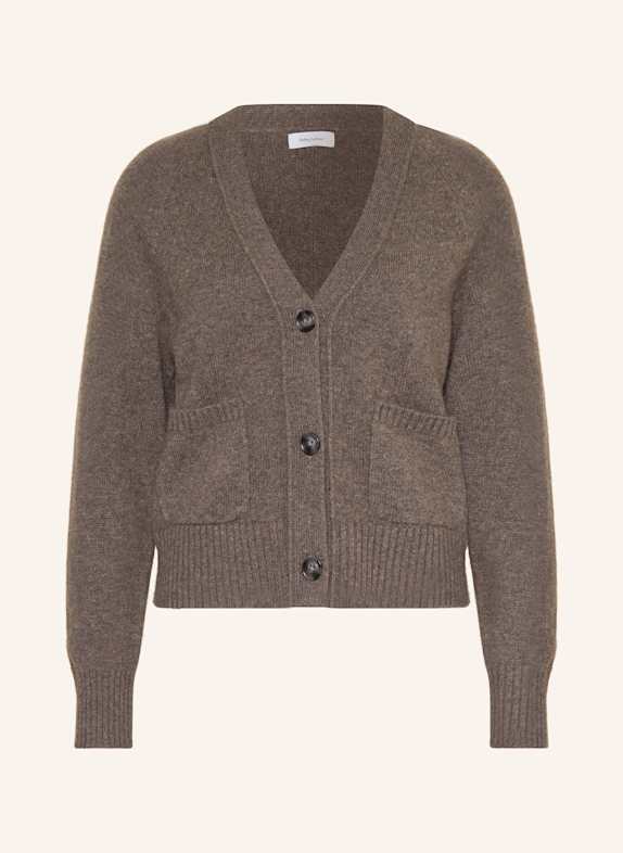 darling harbour Strickjacke aus Cashmere DUNKELGRAU
