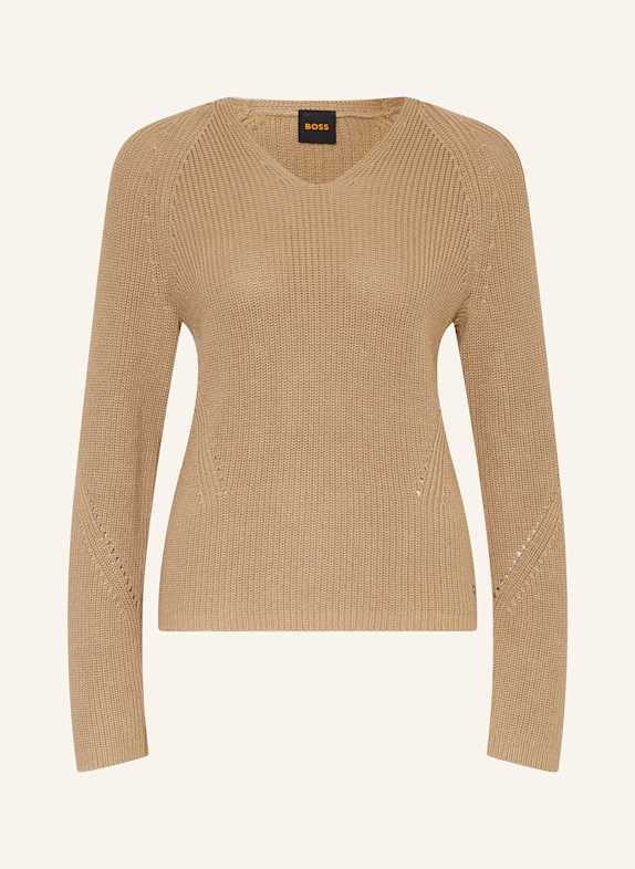 BOSS Pullover FARDELLA CAMEL