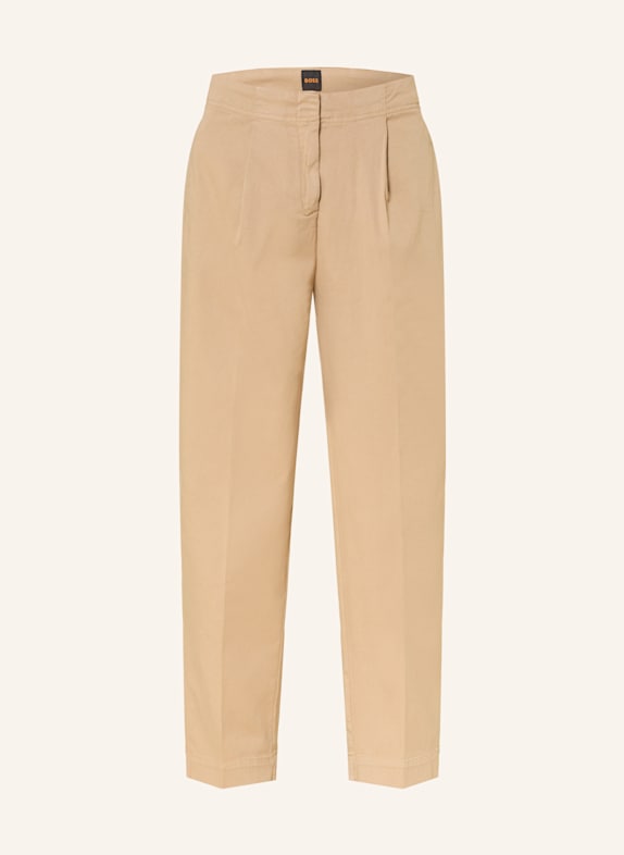 BOSS TAQUINA trousers BEIGE