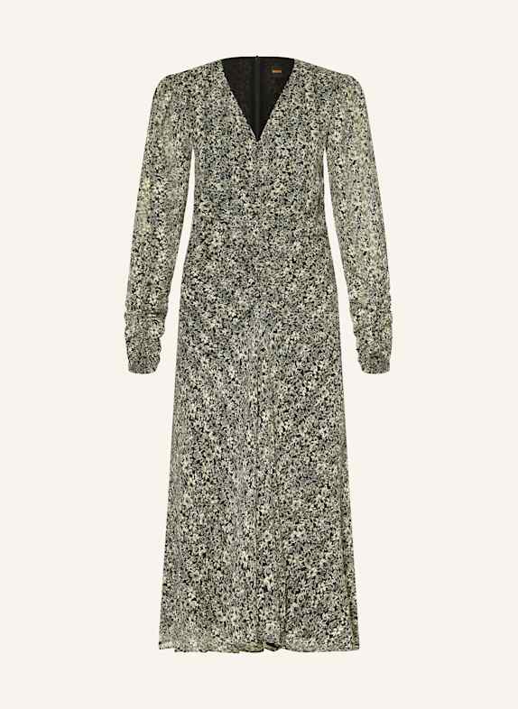 BOSS Kleid DERODEO SCHWARZ/ HELLGELB
