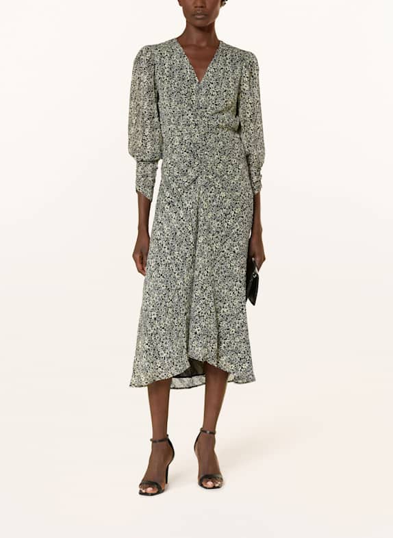BOSS Kleid DERODEO SCHWARZ/ HELLGELB