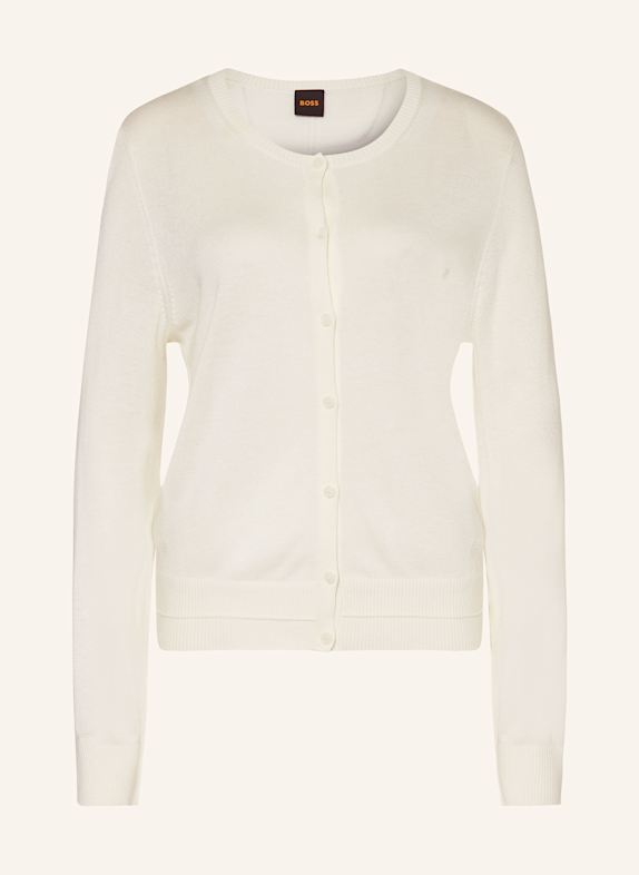 BOSS Strickjacke FIAFFIZZA WEISS