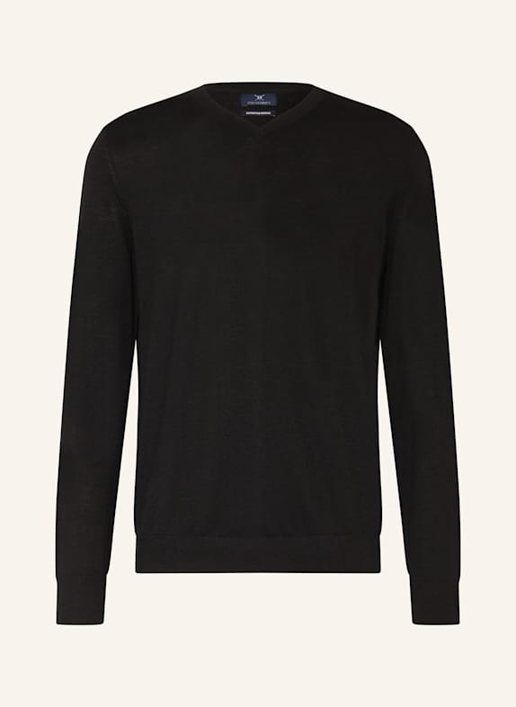 STROKESMAN'S Pullover aus Merinowolle SCHWARZ