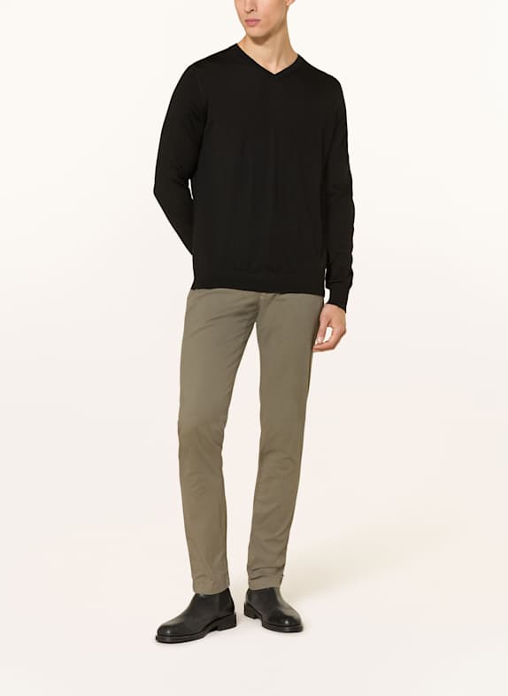 STROKESMAN'S Pullover aus Merinowolle SCHWARZ