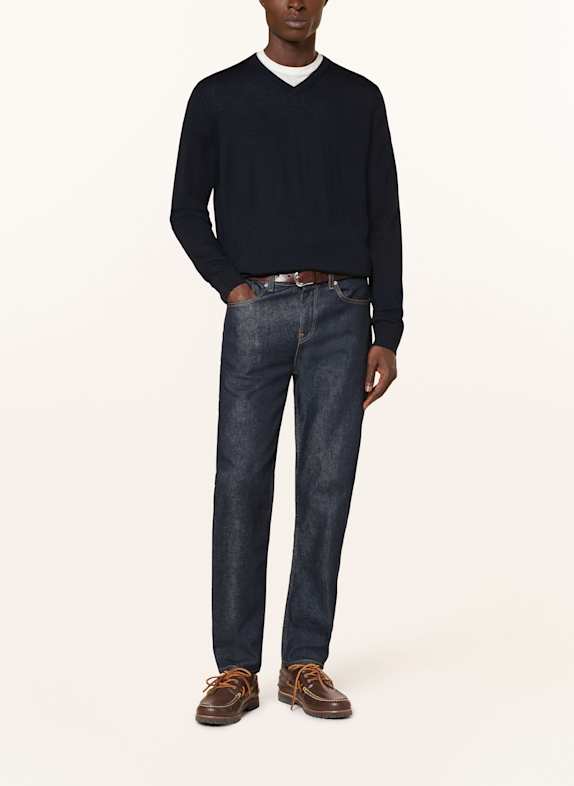 STROKESMAN'S Pullover aus Merinowolle DUNKELBLAU