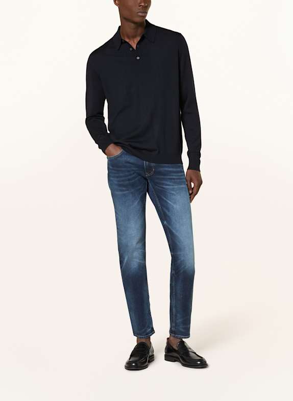 STROKESMAN'S Polo en maille BLEU FONCÉ