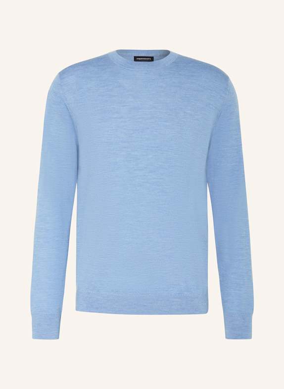 STROKESMAN'S Sweater made of merino wool LIGHT BLUE