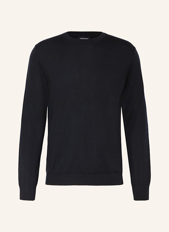 STROKESMAN'S Sweater made of merino wool DARK BLUE