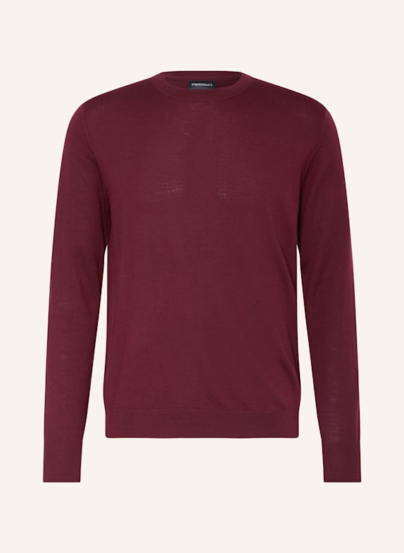 STROKESMAN'S Sweater made of merino wool DARK RED