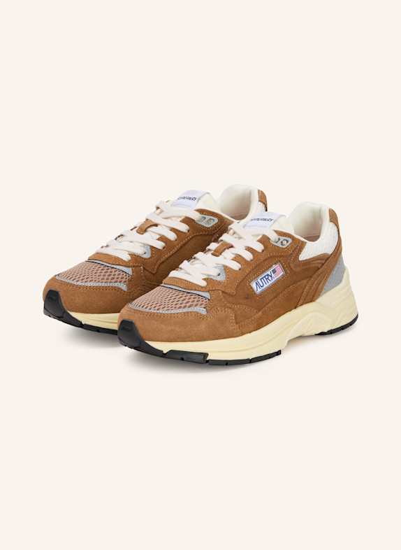 AUTRY Sneakersy HYPERWAY LOW BRĄZOWY/ ECRU