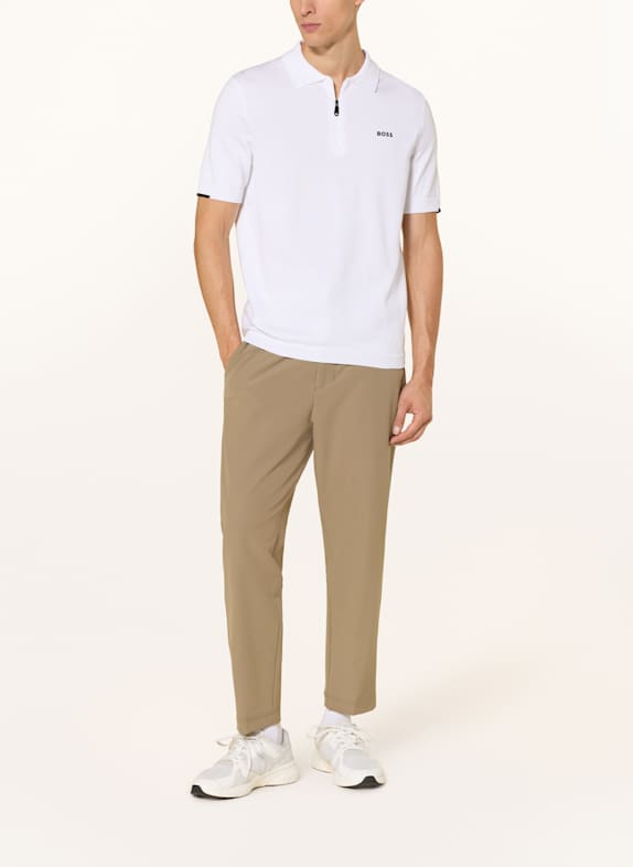 BOSS Strick-Poloshirt EVER WEISS