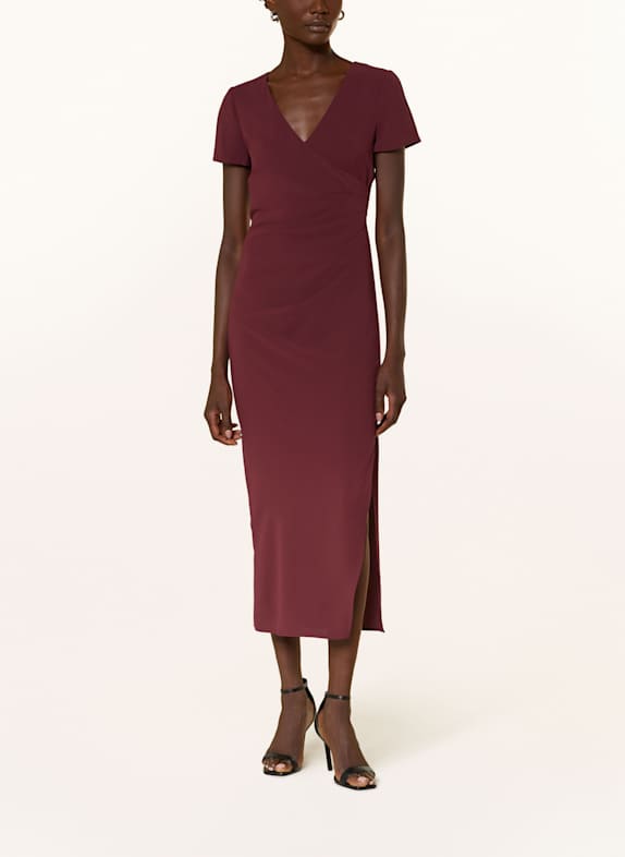 ARMANI EXCHANGE Wickelkleid DUNKELROT