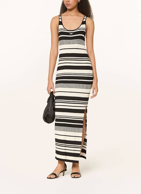 GESTUZ Knit dress BLACK/ ECRU