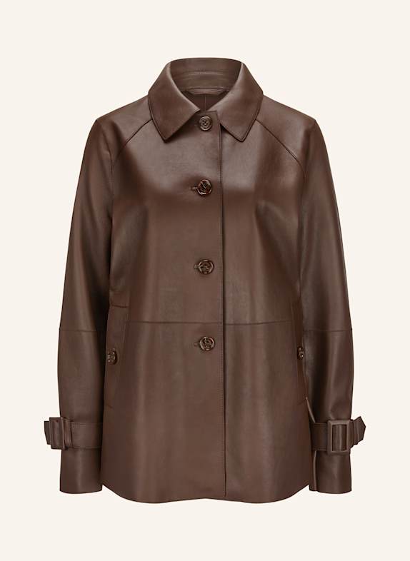 MILESTONE Lederjacke MSBLAINE BRAUN
