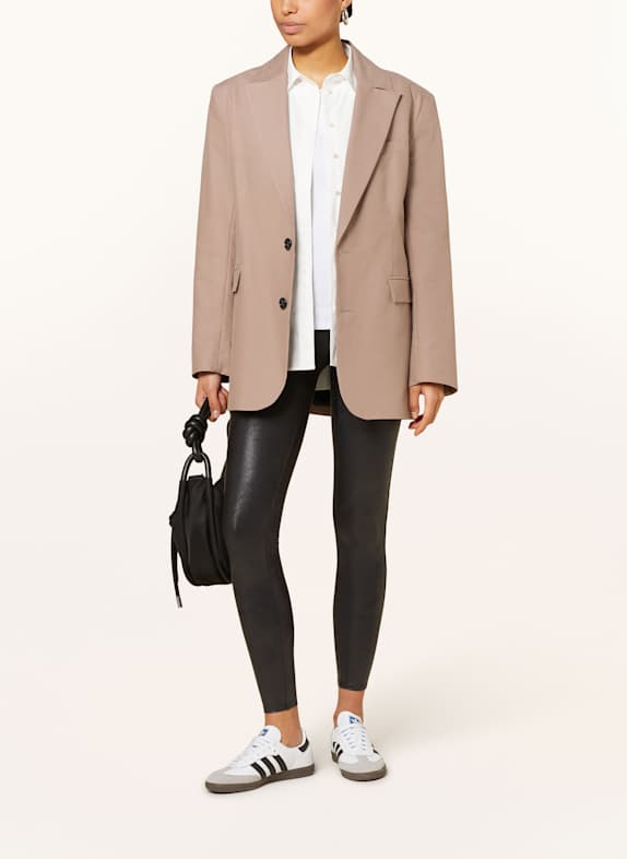 SPANX Shape-legging SPANXSHAPE™ FAUX LEATHER in leerlook ZWART