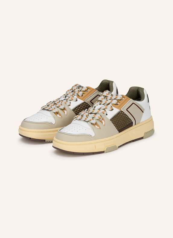 HUGO Sneaker YARROW ECRU/ WEISS/ HELLGRÜN