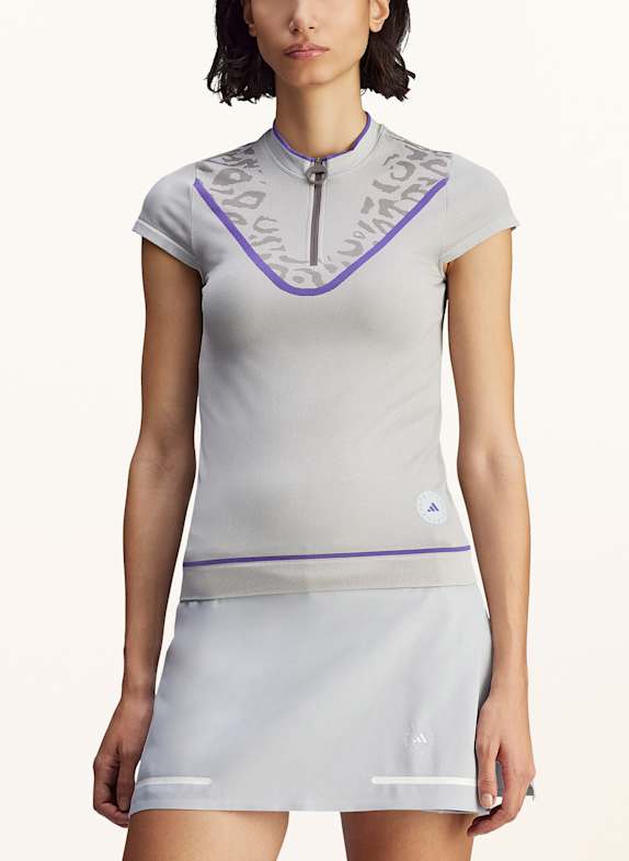adidas by Stella McCartney Functioneel poloshirt ADIDAS BY STELLA MCCARTENEY LICHTGRIJS / DONKERGRIJS