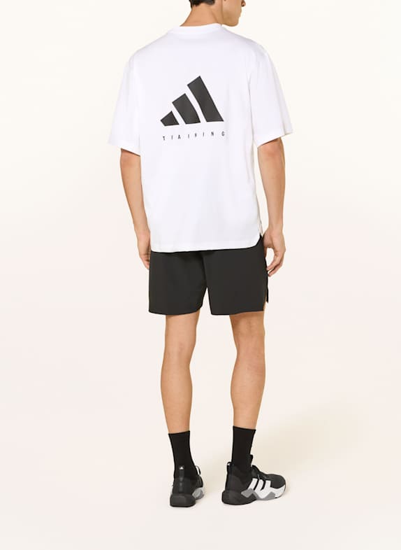 adidas T-shirt POWER OVERSIZE WIT / ZWART